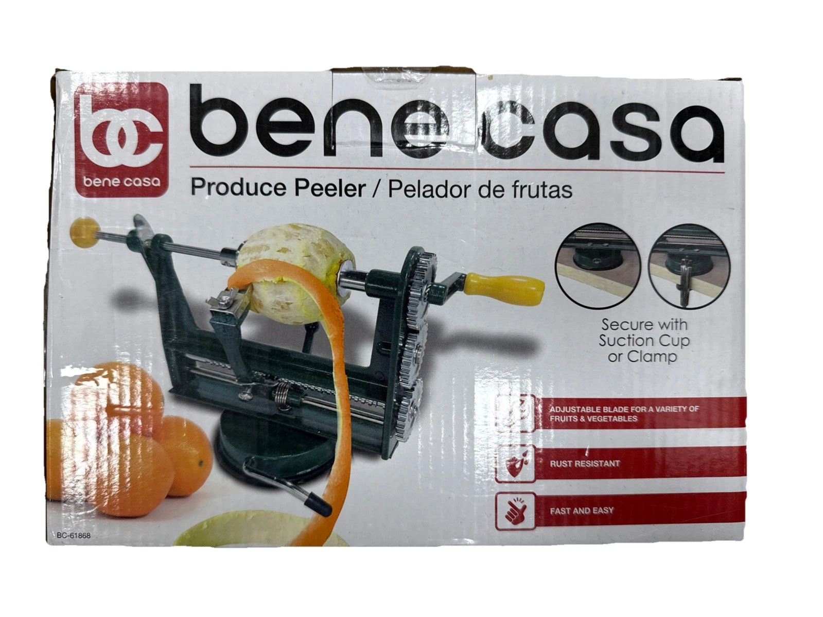 Bene Casa Produce Peeler, Manual Crank, Stainless Steele Blade NEW
Opens in a new window or tab