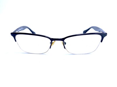 Dolce & Gabbana Black Metal Half Rim Wayfarer Eyeglasses DD5113 064 52 17 135