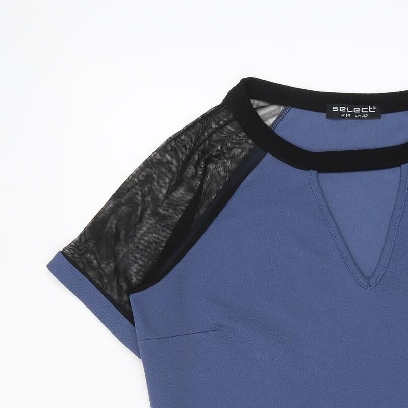 Select Womens Blue Polyester Blend Shift Size 14 - image 3