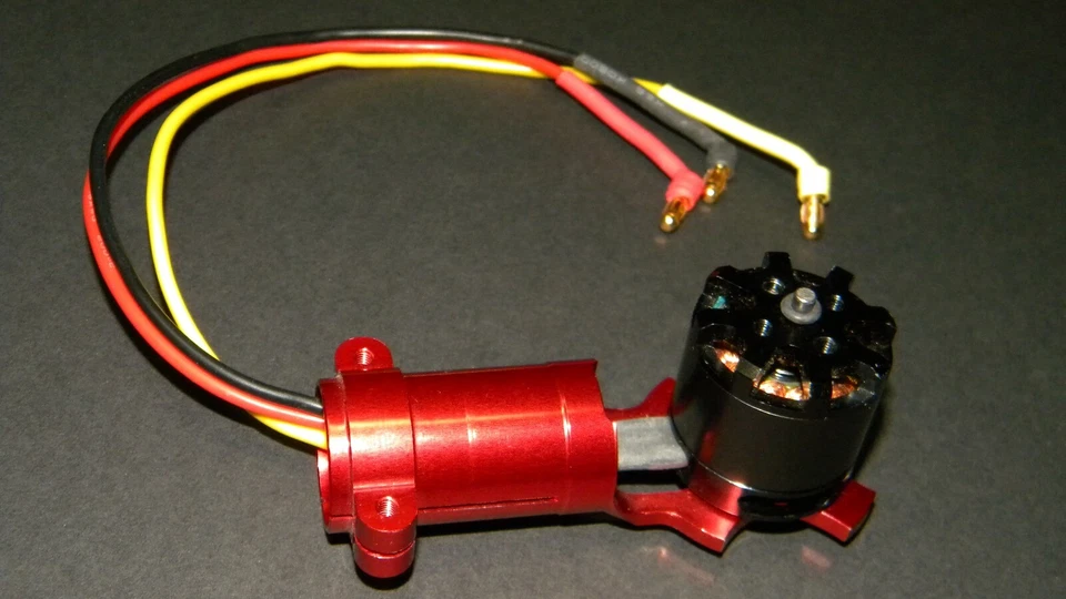 Motor Heli-max Voltage 500 3D sem escova 1400Kv HMXG2405/montagem de motor de alumínio - Imagem 2 de 4