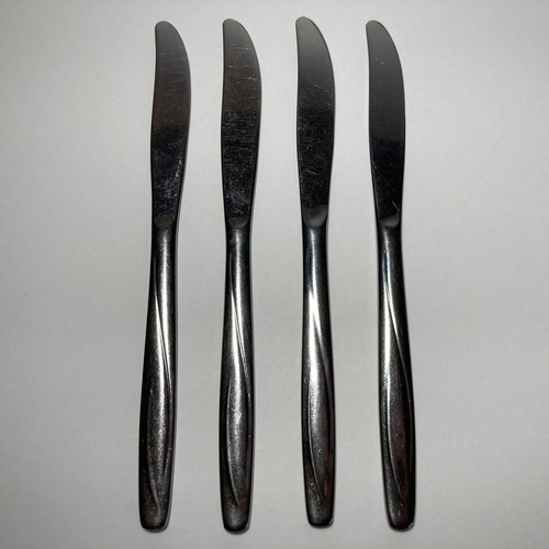 "Cuchillos de cena LAWNCREST Rogers IS cubiertos de acero inoxidable 4 piezas mango sólido 8 1/4""" - Imagen 6 de 10