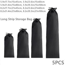 5Pcs Long Strip Storage Bag Pocket Pouch Outdoor Drawstring Umbrella Travel Bag