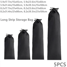 5Pcs Long Strip Storage Bag Pocket Pouch Outdoor Drawstring Umbrella Travel Bag