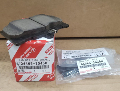 LEXUS OEM FRONT BRAKE PAD AND SHIM SET 07-11 GS350 GS430 GS460 LOW DUST