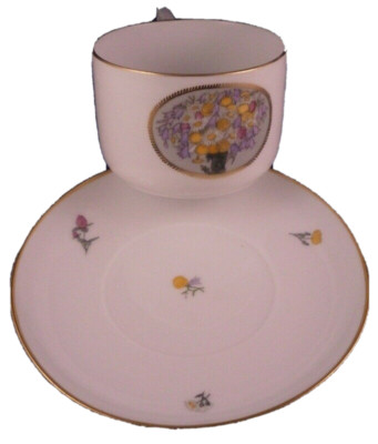 Art Nouveau Nymphenburg Porcelain Rudolf Sieck Cup & Saucer Porzellan Tasse #2