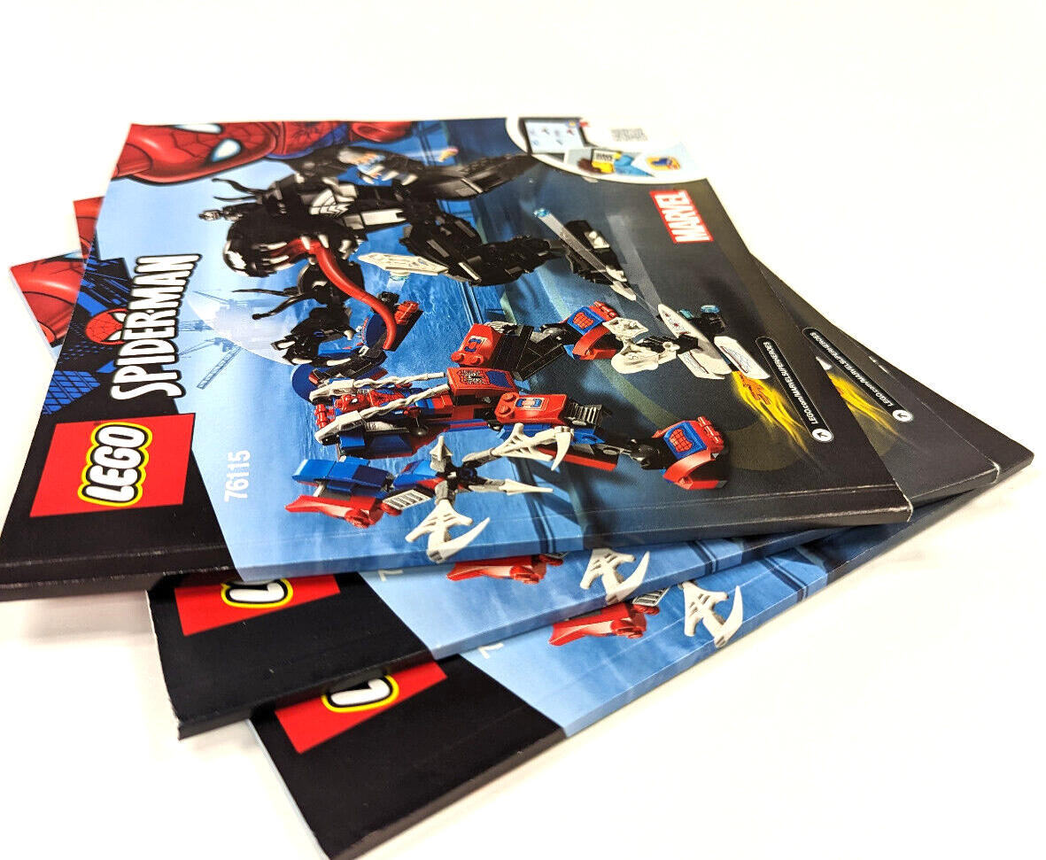 New Lego-Instruction Manual Only - 76115 Spider Mech vs. Venom | eBay