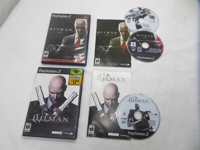 Lot of 2 Hitman: Contracts & Blood Money (Sony PlayStation 2, 2004) Complete