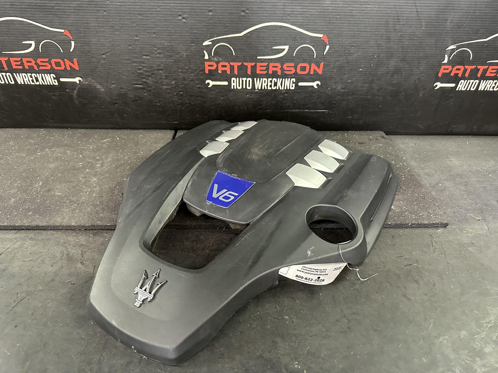 14-17 MASERATI GHIBLI 3.0L TWIN TURBO ENGINE APPEARANCE COVER