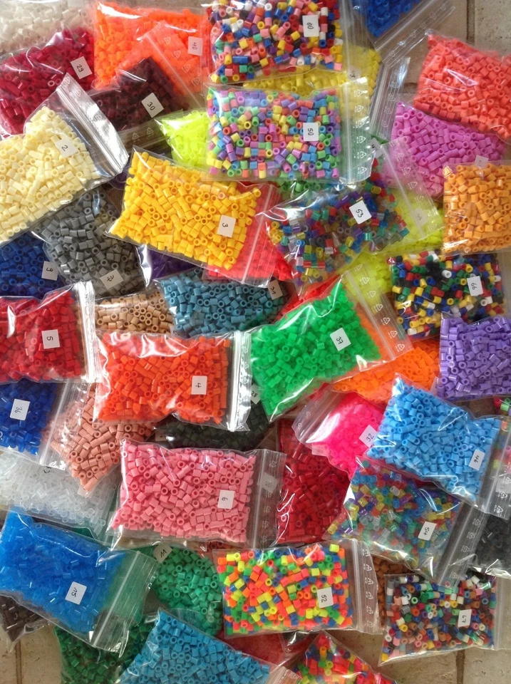 500 er / 1000 er Hama midi Bügelperlen ALLE FARBEN Ø 5 mm Perlen Steckperlen - Bild 2 von 2