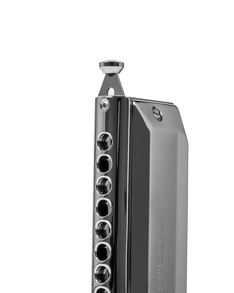 SUZUKI SCX-48 chromatic harmonica Standard Model 12 Hole 48 Sound silver - Image 3 of 4