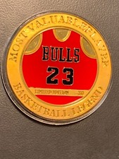 Gold Medal Coin “ERROR STAMP”MVP Michael Jordan Basketball Legend Chicago Bulls