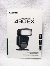 Canon Speedlite 430EX Instruction book  8.55 