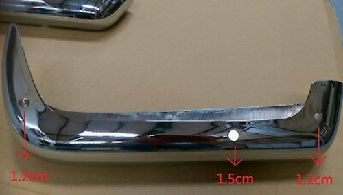 Modelo 1963-1971 EE. UU. para parachoques trasero cromado Mercedes W113 230SL 250SL 280SL 2 piezas - Imagen 4 de 8