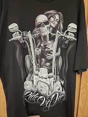 Ride Or Die Biker Skull Men's T-Shirt 