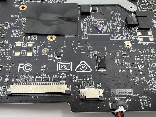 FAULTY MSI GL75 9SD Motherboard Intel Core i7-9750H Spares/Repairs MS-17E51 - Afbeelding 3 van 3