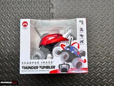 Sharper Image RED Thunder Tumbler Remote Control 360 Spinning Car Toy Wheelies