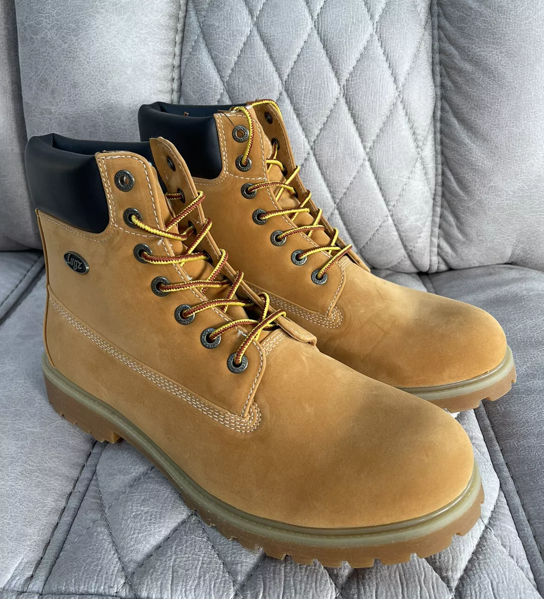 New Lugz Convoy Fleece Water Resistant Mens Boots Ankle Golden Wheat Size 12 D