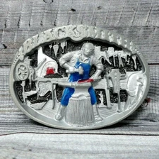 Blacksmith Belt Buckle Vintage 80s The Great American Buckle Company     .B90
