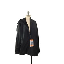 Kirkland Size Xxl 2x Plus Size Fleece Lined Black Casual Jacket Nwt