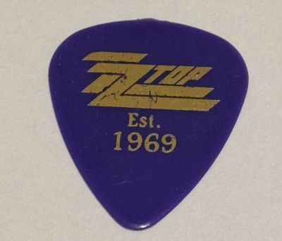 ZZ Top Dusty Hill Signature Guitar Pick 2017 TONNAGE Live Tour