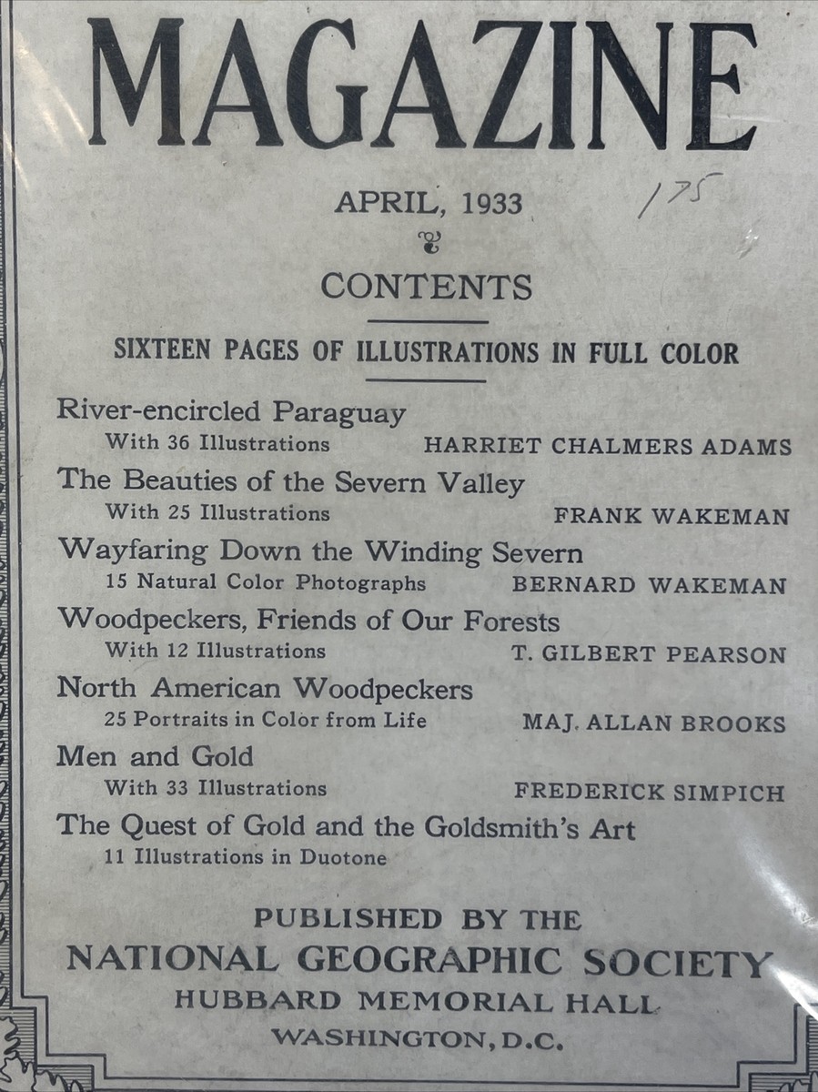 4 National Geographic Magazine Vol LXIII Number 1-4 January 1933