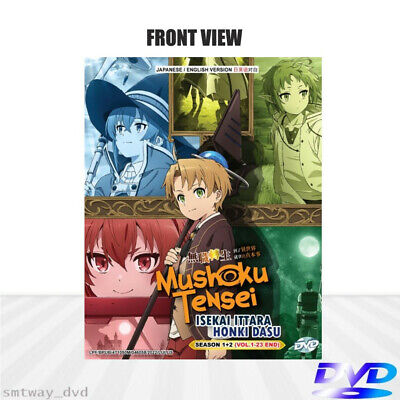 DVD Anime Mushoku Tensei Jobless Reincarnation Sea 1+2 (1-23 End) English  AUDIO