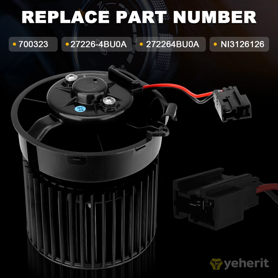 Motor soplador delantero HVAC con jaula de ventilador para Nissan Rogue 2014 2015-2019 272264BU0A Foto 3 de 4