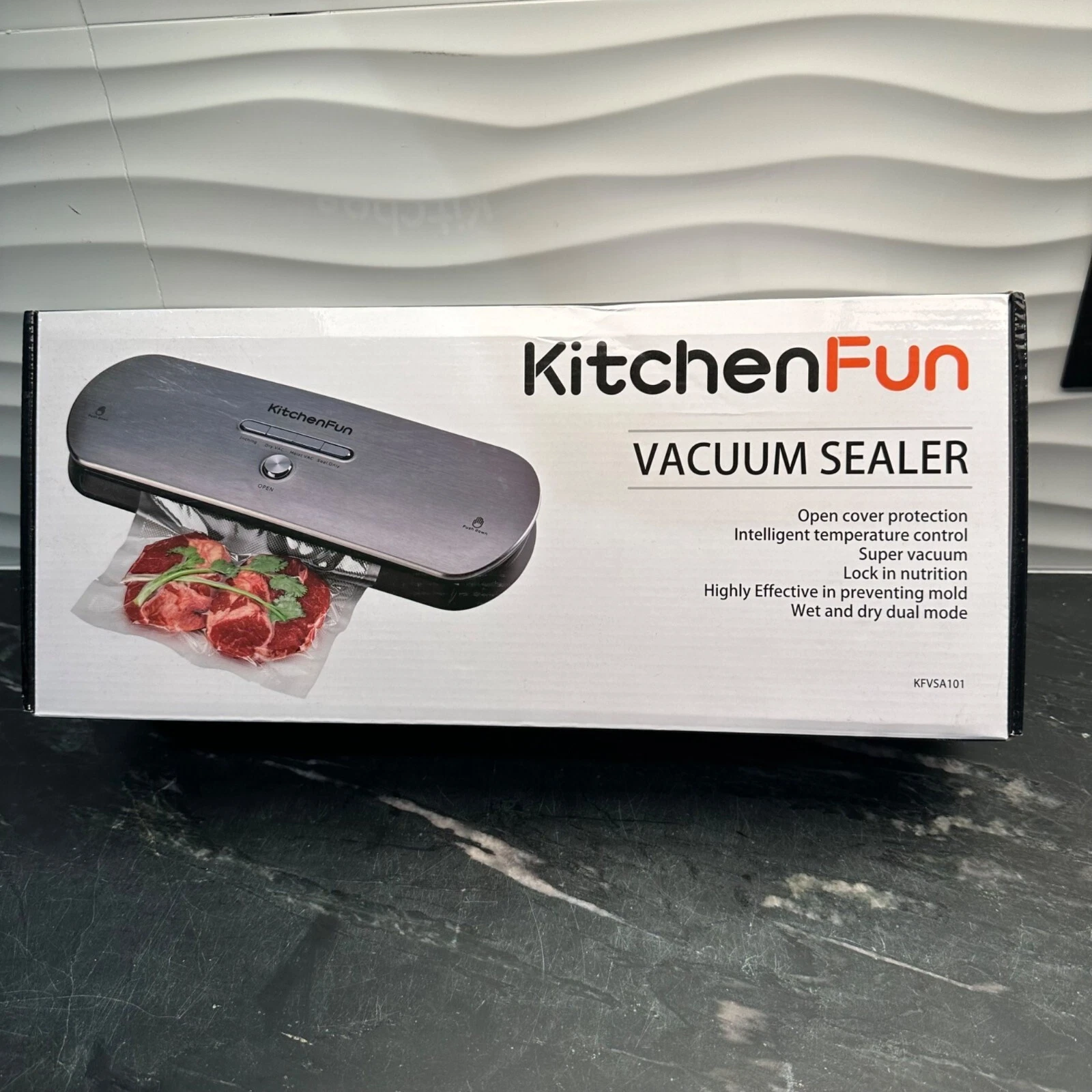 KitchenFun Vacuum Sealer (KFVSA101) NEW