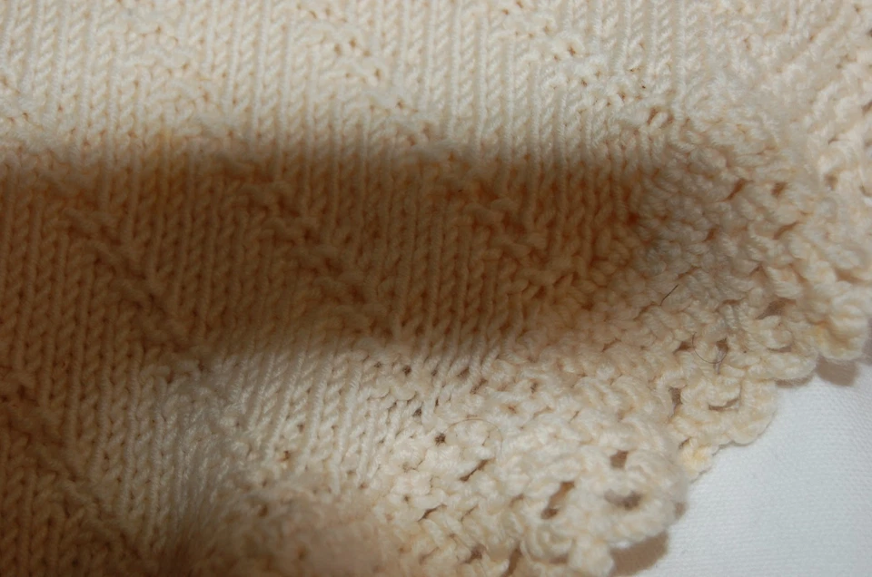 Poncho de alpaca crema crochet capa niñas (4-7 años) Foto 4 de 4