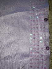 womens LIGHT PURPLE FANCY SCARF SEQUINS ON SIDE 66 X 20 INCHES pretty WOW