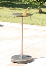 Sonnenuhr Unikat Standort produziert Messing Edelstahl Garten Deko inkl. S&auml;ule