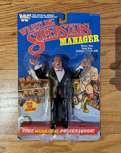 WWF LJN Wrestling Superstars MEAN GENE OKERLUND  M...