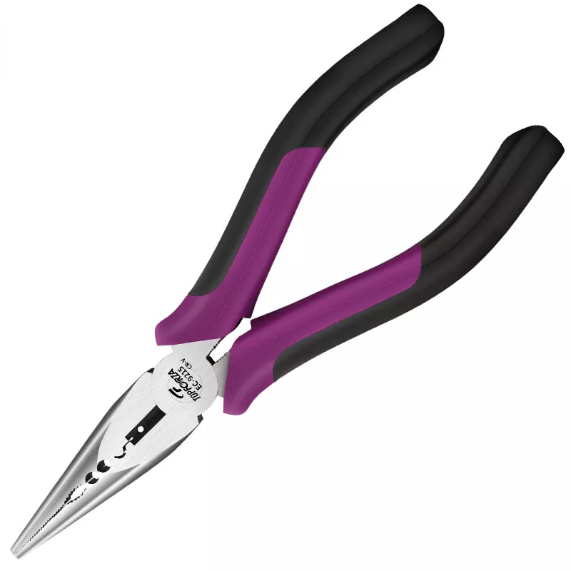 Long Nose Plier with Wire Cutter Steel Needle Nose Nipper Cable