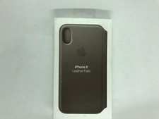 Genuine Apple Leather Folio Case for Apple iPhone Xs X Taupe MQRY2ZM/A