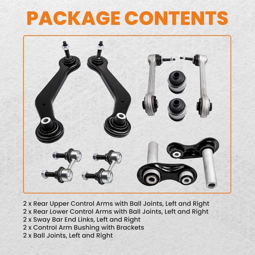 10pc Rear Suspension Control Arm Ball Joint Kit for BMW X5 E53 SUV 2000-06 2005 - Picture 3 of 11