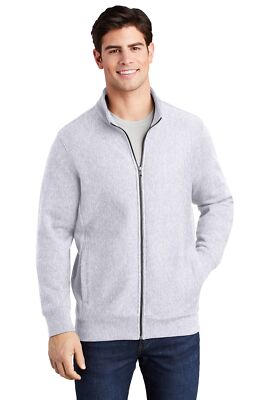 Sport-Tek Mens Long Sleeve Super Heavyweight Full Zip Pockets Sweatshirt ST284