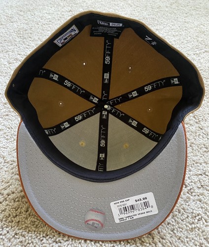 New Era Tampa Bay Rays Coopertown 59Fifty Vegas Gold Wheat Hat (7 5/8) - Picture 4 of 4