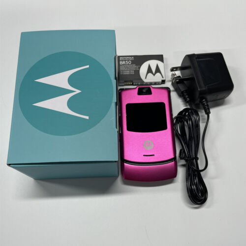 Motorola RAZR V3 Unlocked Flip GSM 850 /900 /1800 /1900 Telefon komórkowy Bluetooth - Zdjęcie 1 z 30