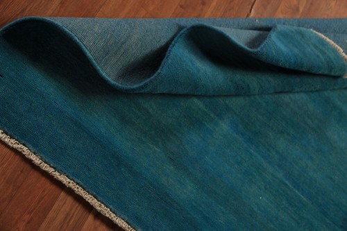 Stylish Gabbeh Solid Design Wool Modern Square Rug - Enhance Your Home Decor 4x4 - Picture 15 of 18