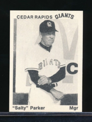 1975 TCMA Cedar Rapids Giants Francis Salty Parker super tough card * NM or bett