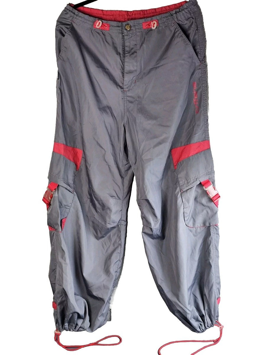 Vintage Caffeine Rave Pants Sz M RARE Kikwear Gray RN 68156 Vintage Caffeine Rave Pants Sz M RARE Kikwear Gray RN 68156