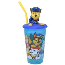 Paw Patrol Chase Funtastic Buddy Sips Tumbler with Lid  Straw