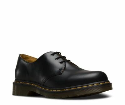 Dr Martens Doc 3 Trou 1461 Noir Lisse 11838002 - Photo 1/4
