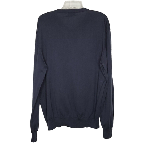 Maglione Lyle & Scott Ballybunion Golf Club XXXL 3X blu scollo a V ricamato - Foto 2 di 5