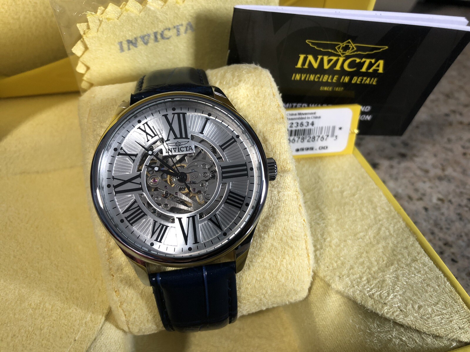invicta skeleton pocket watch