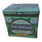Vintage Cook & Co Improved High Speed Ring Travellers Tin Box Manchester