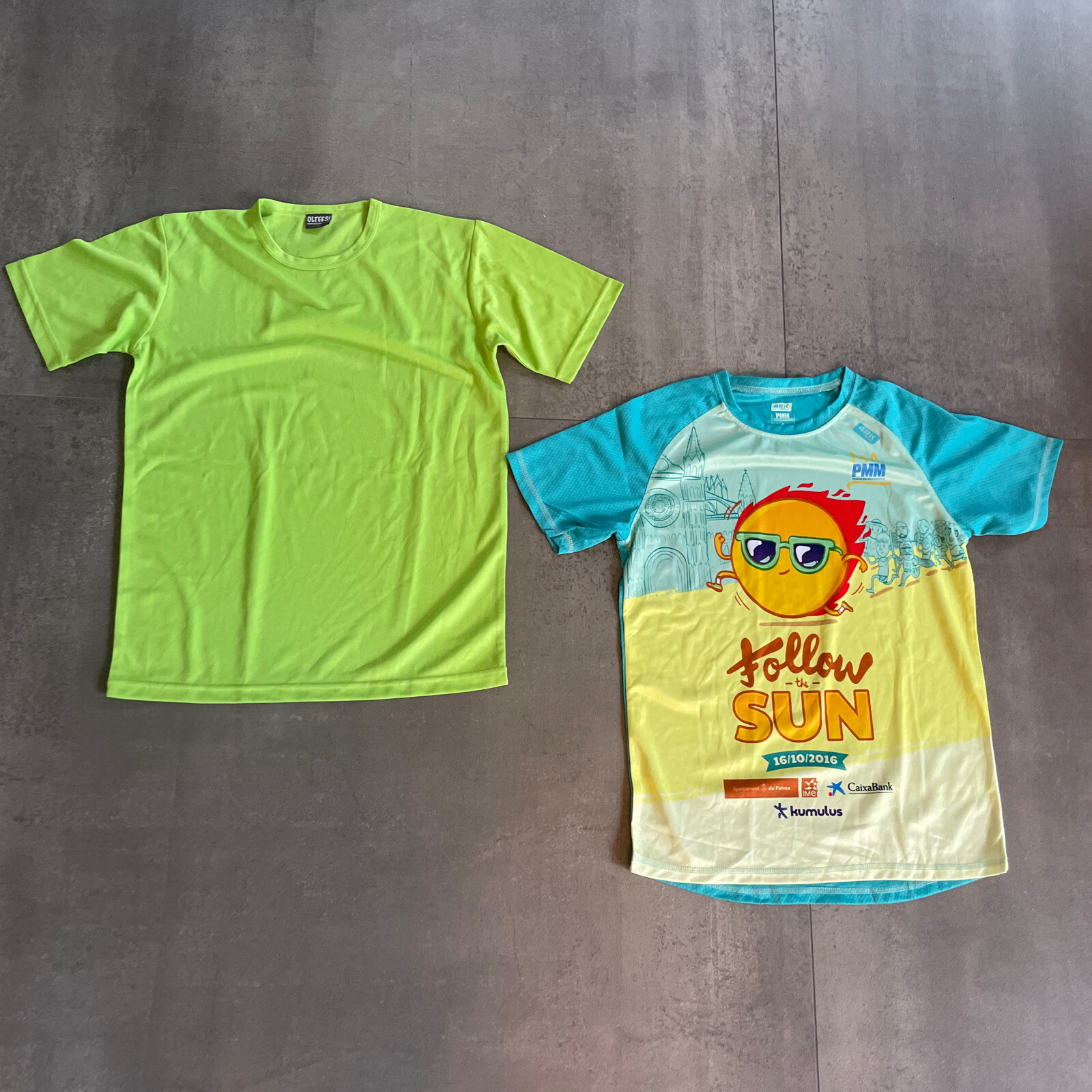 2x Camiseta funcional Camiseta para correr Camiseta deportiva Camiseta Mallorca Maratón