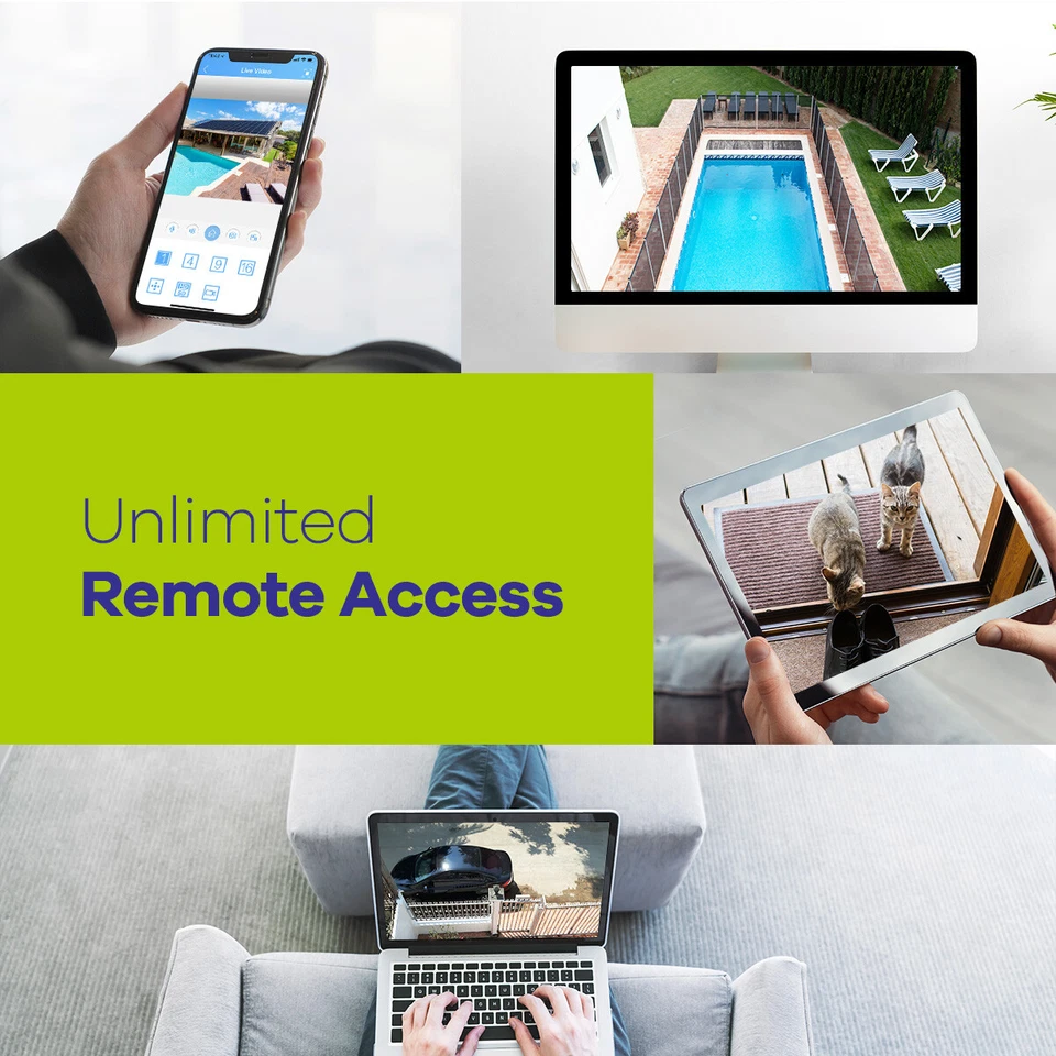 SANNCE 5in1 16CH 1080N DVR Überwachungskamera Videorecorder Fernzugriff H.264+ - Bild 4 von 4