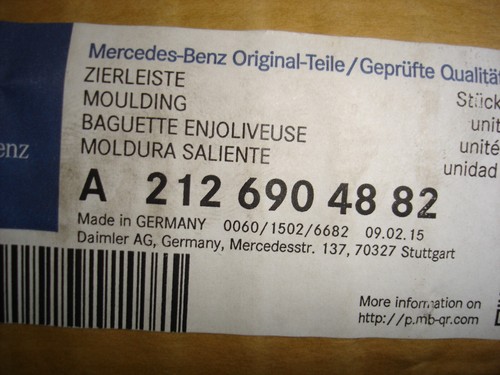 MERCEDES-BENZ A 2126904882 CARROCERÍA MOLDURA LATERAL TRASERA DERECHA - Imagen 2 de 8