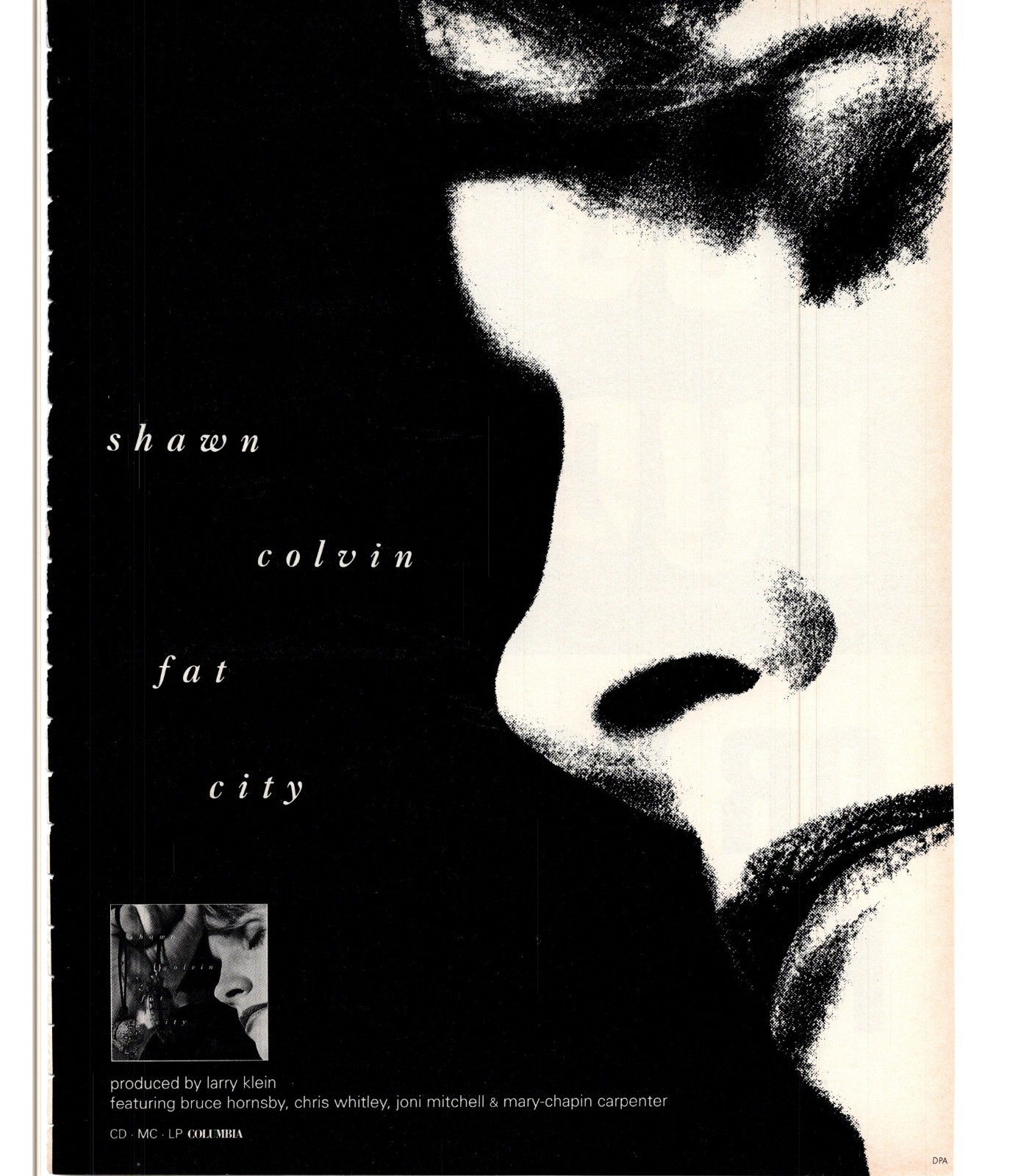 FRAMED MAGAZINE ADVERT 11X9" SHAWN COLVIN FAT CITY ALBUM eBay